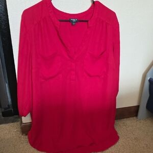 Vibrant Red Women's Blouse
